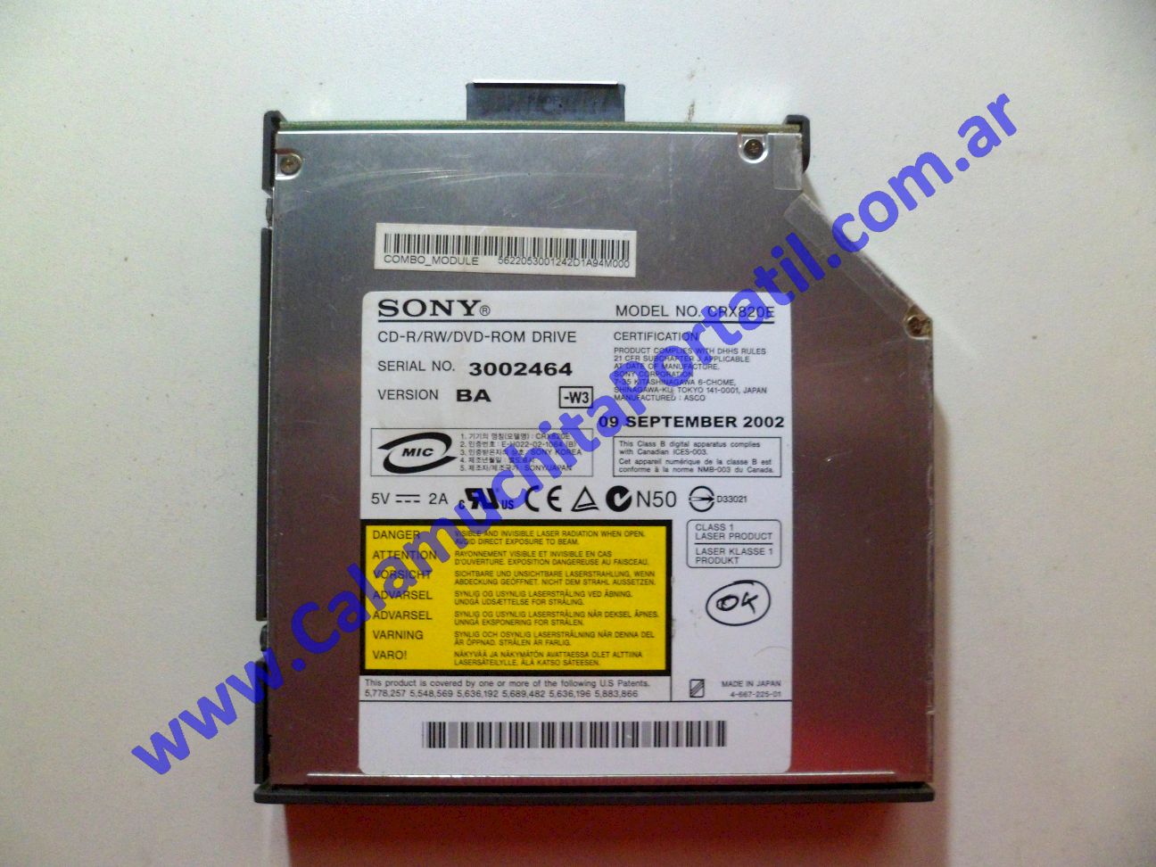 Lectora DVD Acer Travelmate 630 ⋆ Calamuchita Portátil Lectora DVD Acer Travelmate 630