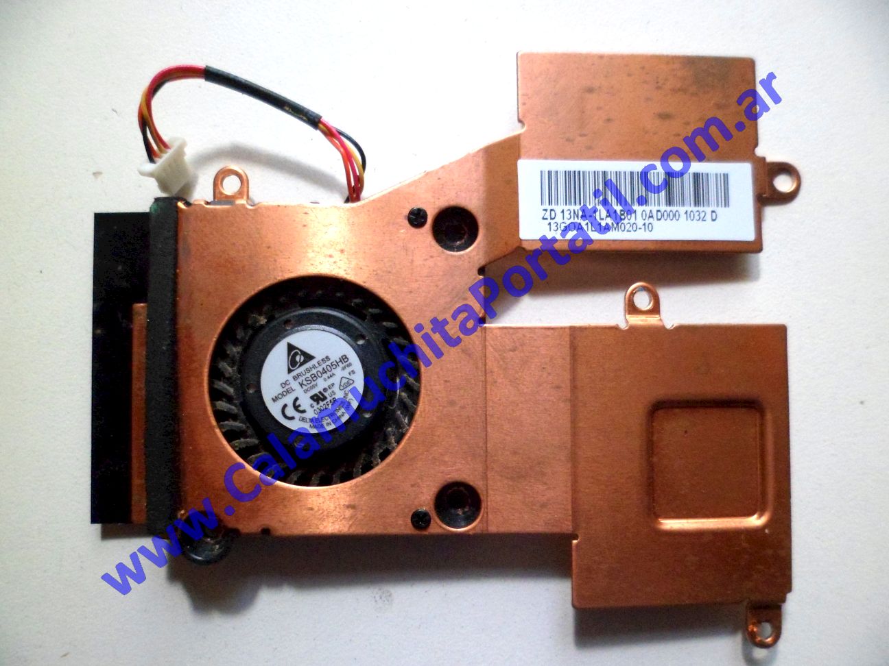 Cooler C/Disipador Asus Eee PC 1005PE ⋆ Calamuchita Portátil Cooler C/Disipador Asus Eee PC 1005PE
