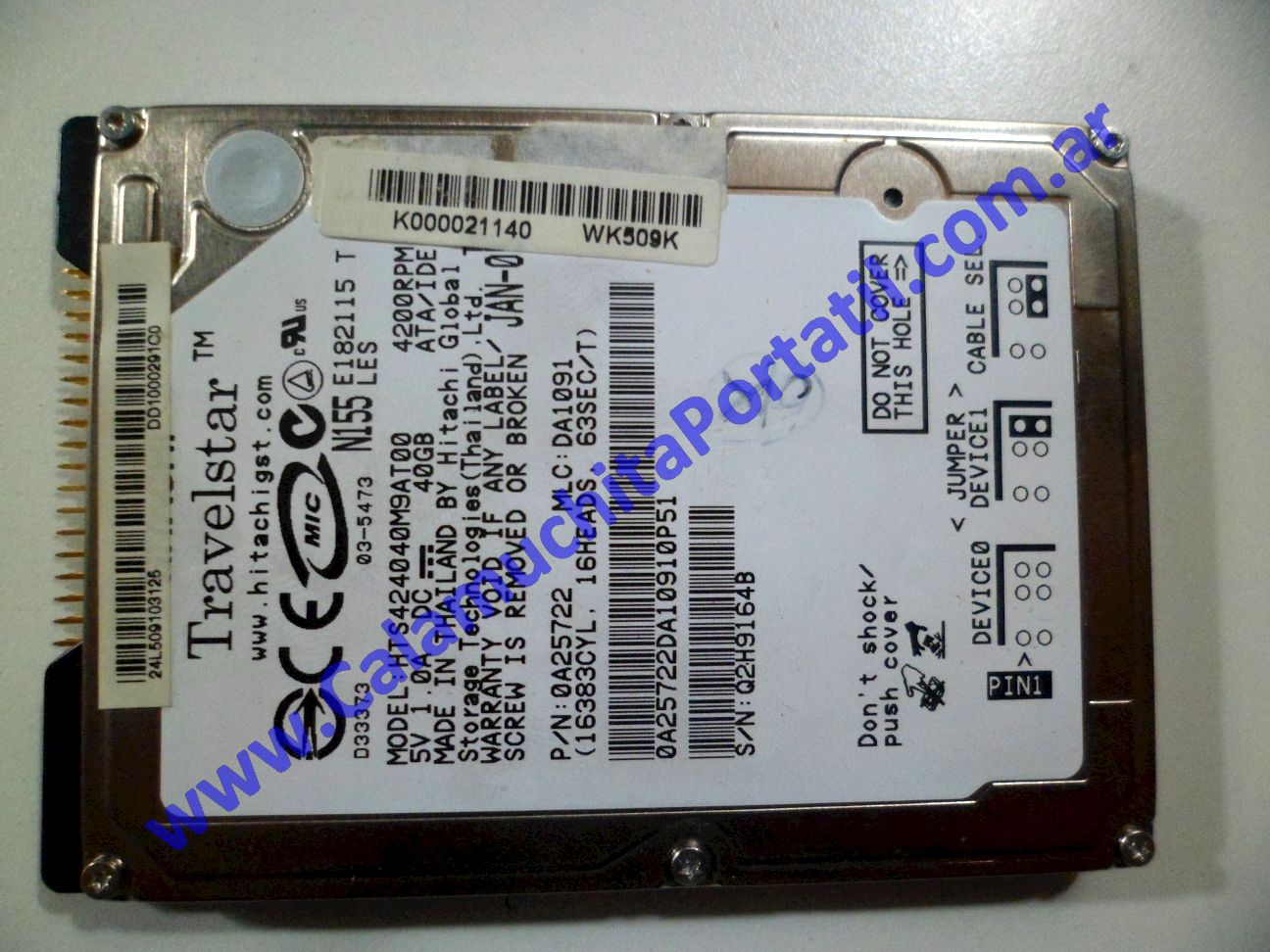 Disco Toshiba SA80-131 - PSA80E-03T00JSP ⋆ Calamuchita Portátil Disco Toshiba SA80-131 - PSA80E-03T00JSP