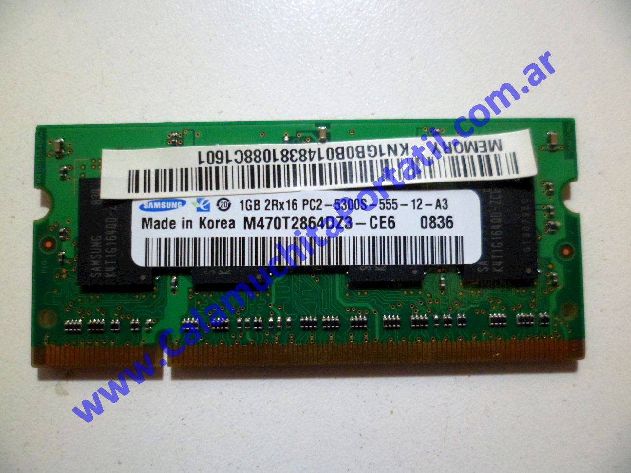Memoria Acer Aspire 5315-2585 - ICL50 ⋆ Calamuchita Portátil Memoria Acer Aspire 5315-2585 - ICL50