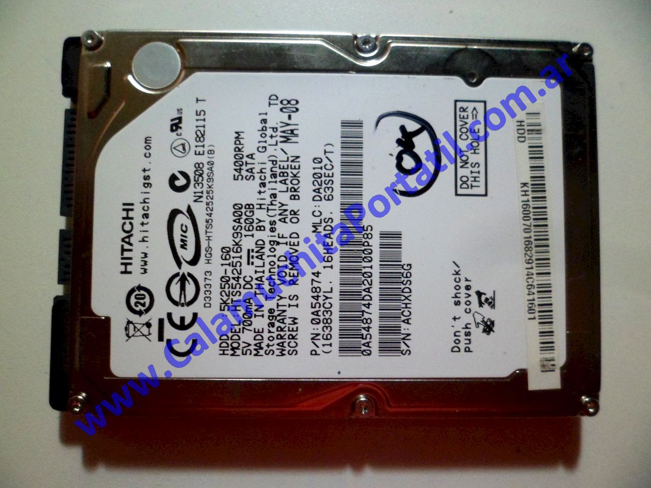 Disco Acer Aspire 5720-4794 - ICL50 ⋆ Calamuchita Portátil Disco Acer Aspire 5720-4794 - ICL50