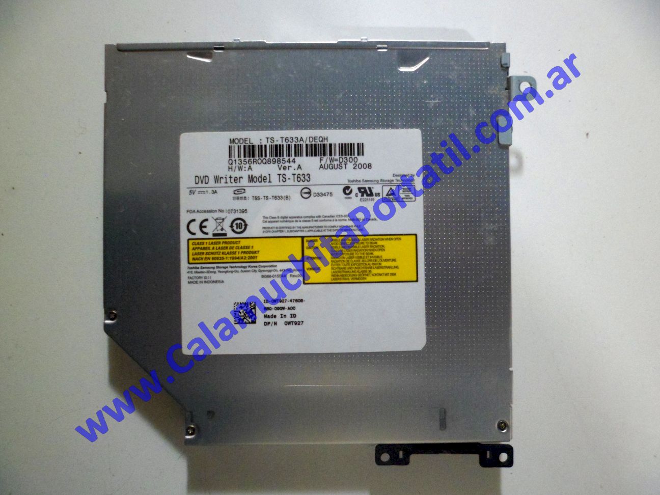 0127OPT1 Grabadora DVD Dell Studio 1535 - PP33L