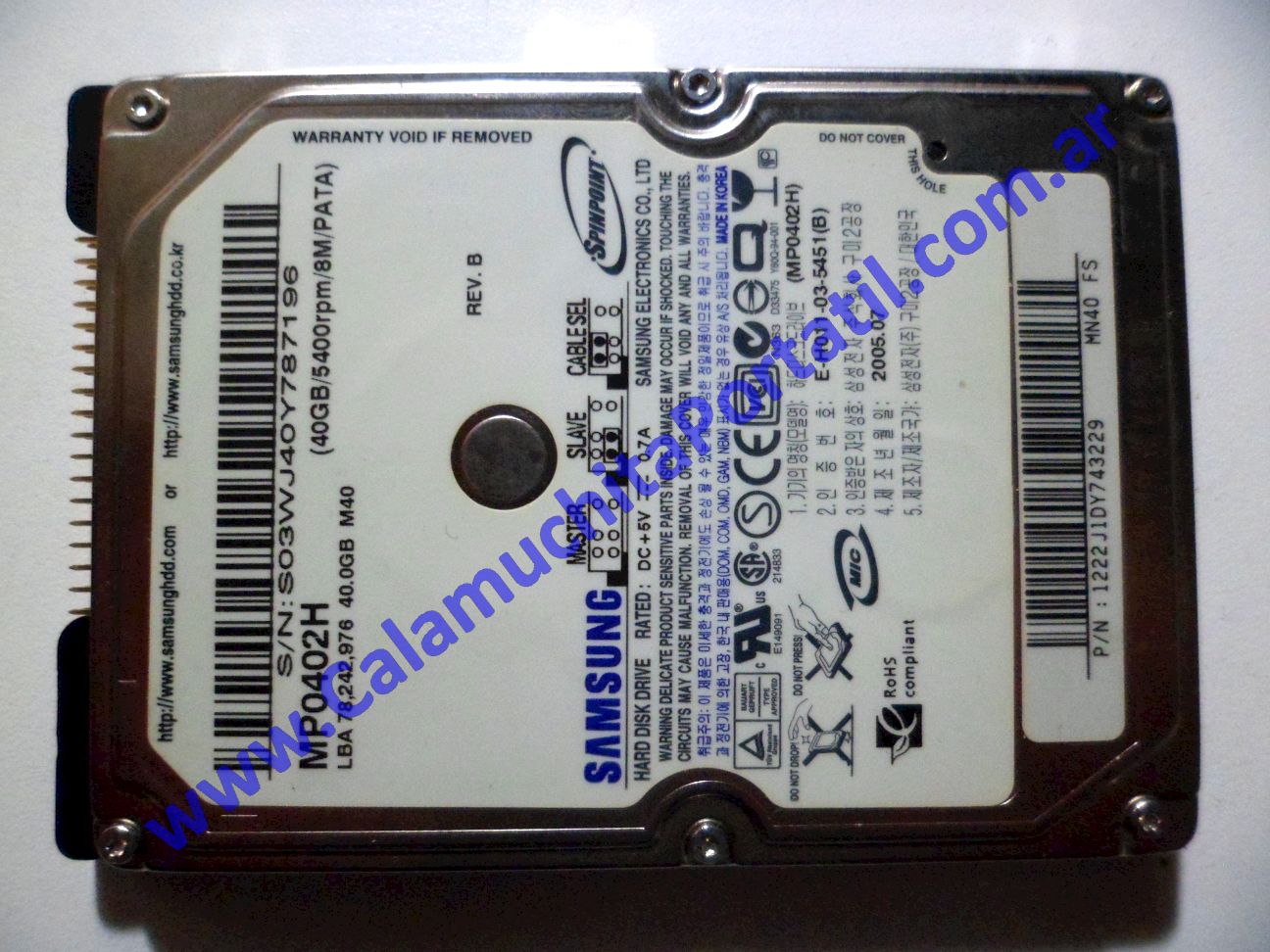 0147HDA1 Disco HP Pavilion ZD7000 - ZD7160US