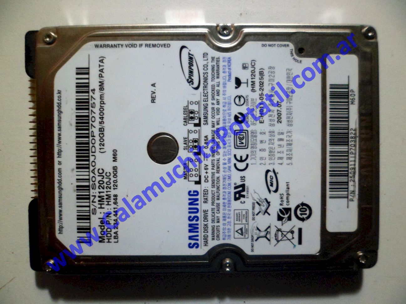 Disco Rígido Asus Z96F ⋆ Calamuchita Portátil Disco Rígido Asus Z96F