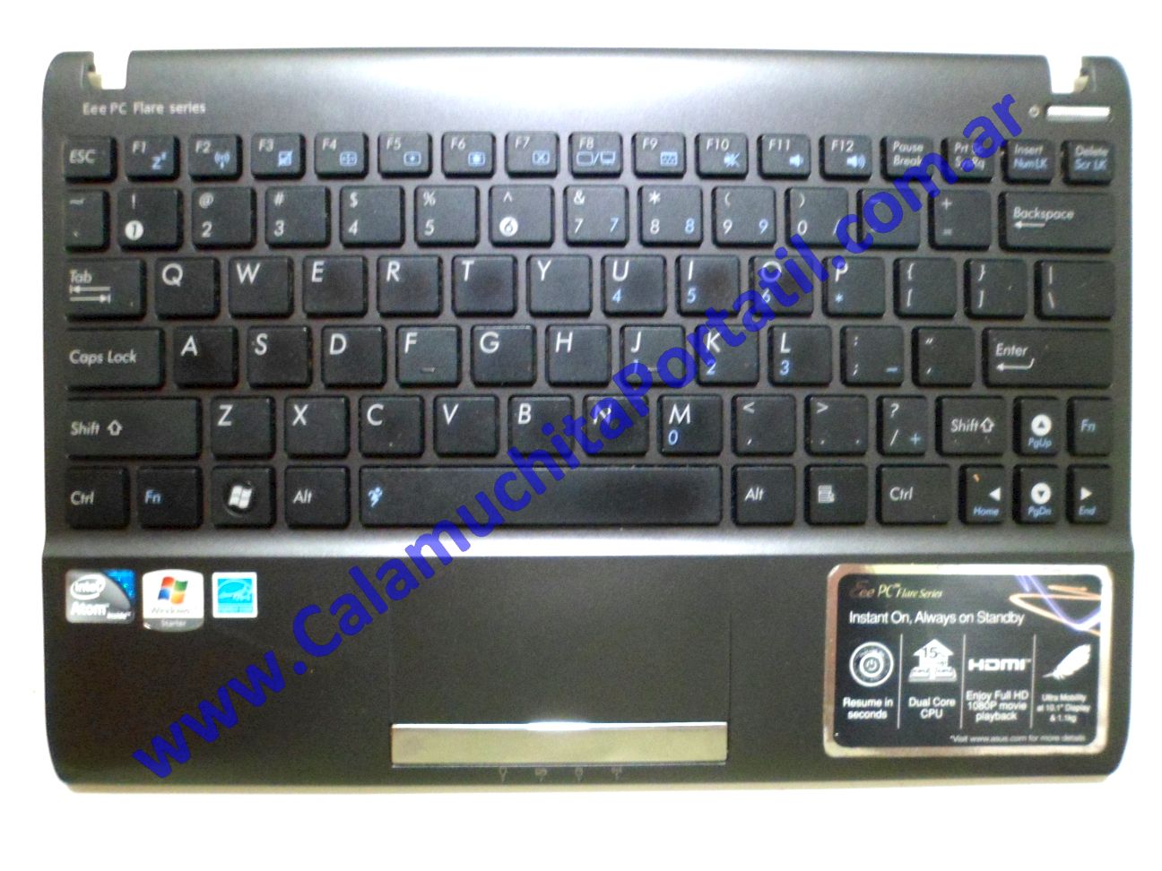 Carcasa Teclado Asus Eee PC 1025C ⋆ Calamuchita Portátil Carcasa Teclado Asus Eee PC 1025C