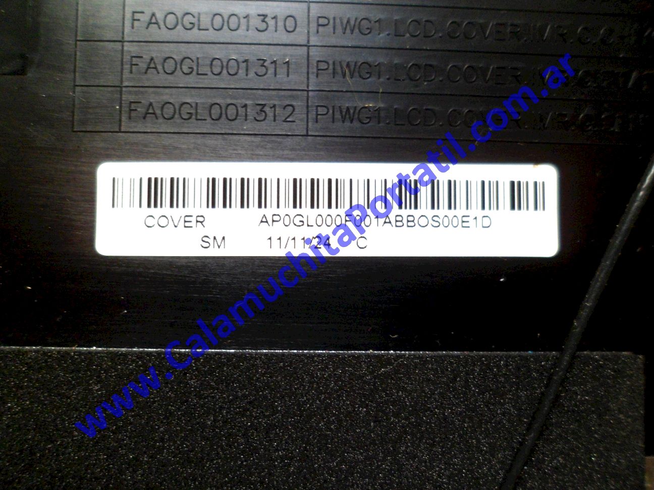 Carcasa Tapa Lenovo G470 - 20078 ⋆ Calamuchita Portátil Carcasa Tapa Lenovo G470 - 20078