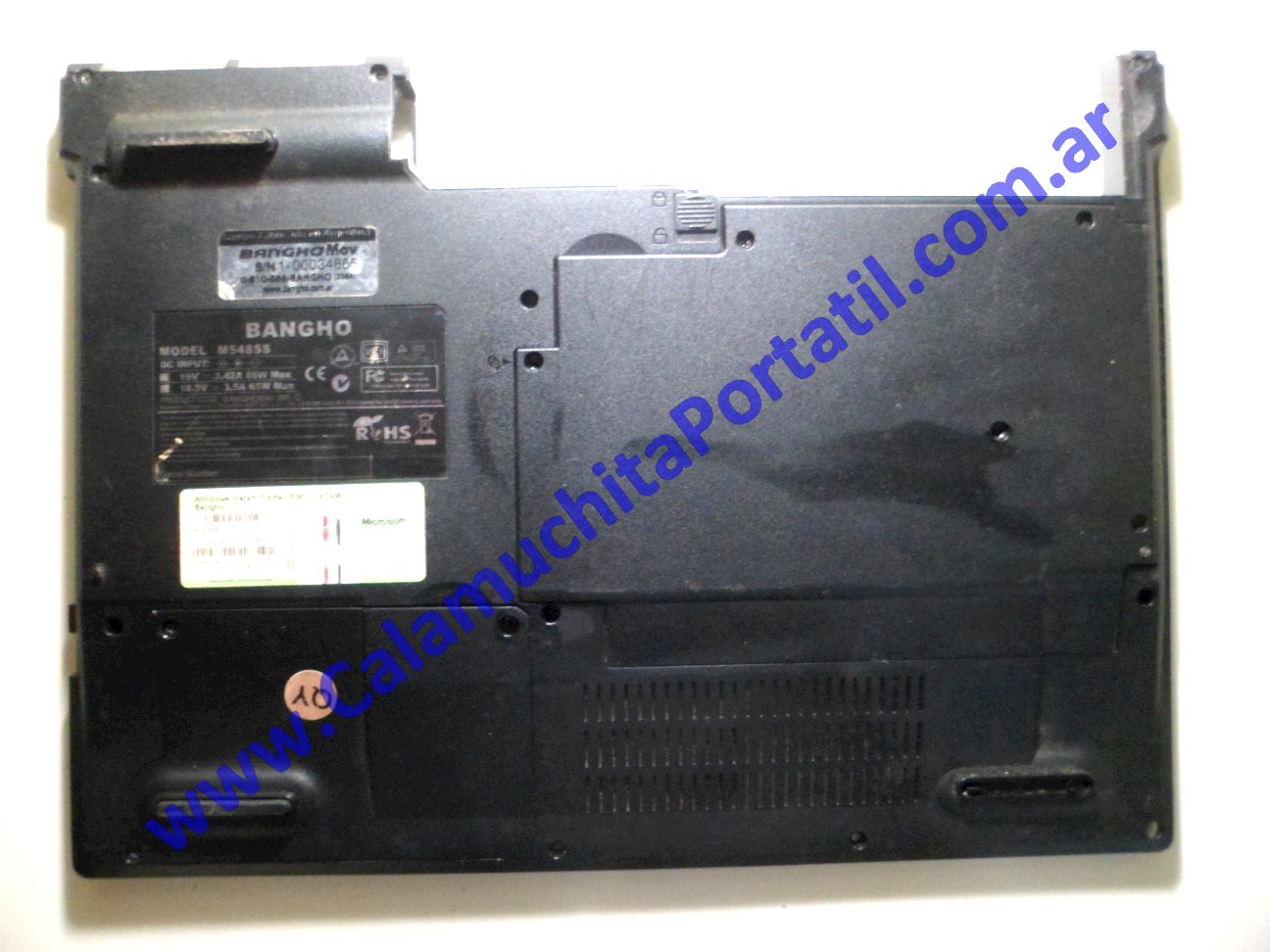 Carcasa Base Banghó M548SS ⋆ Calamuchita Portátil Carcasa Base Banghó M548SS