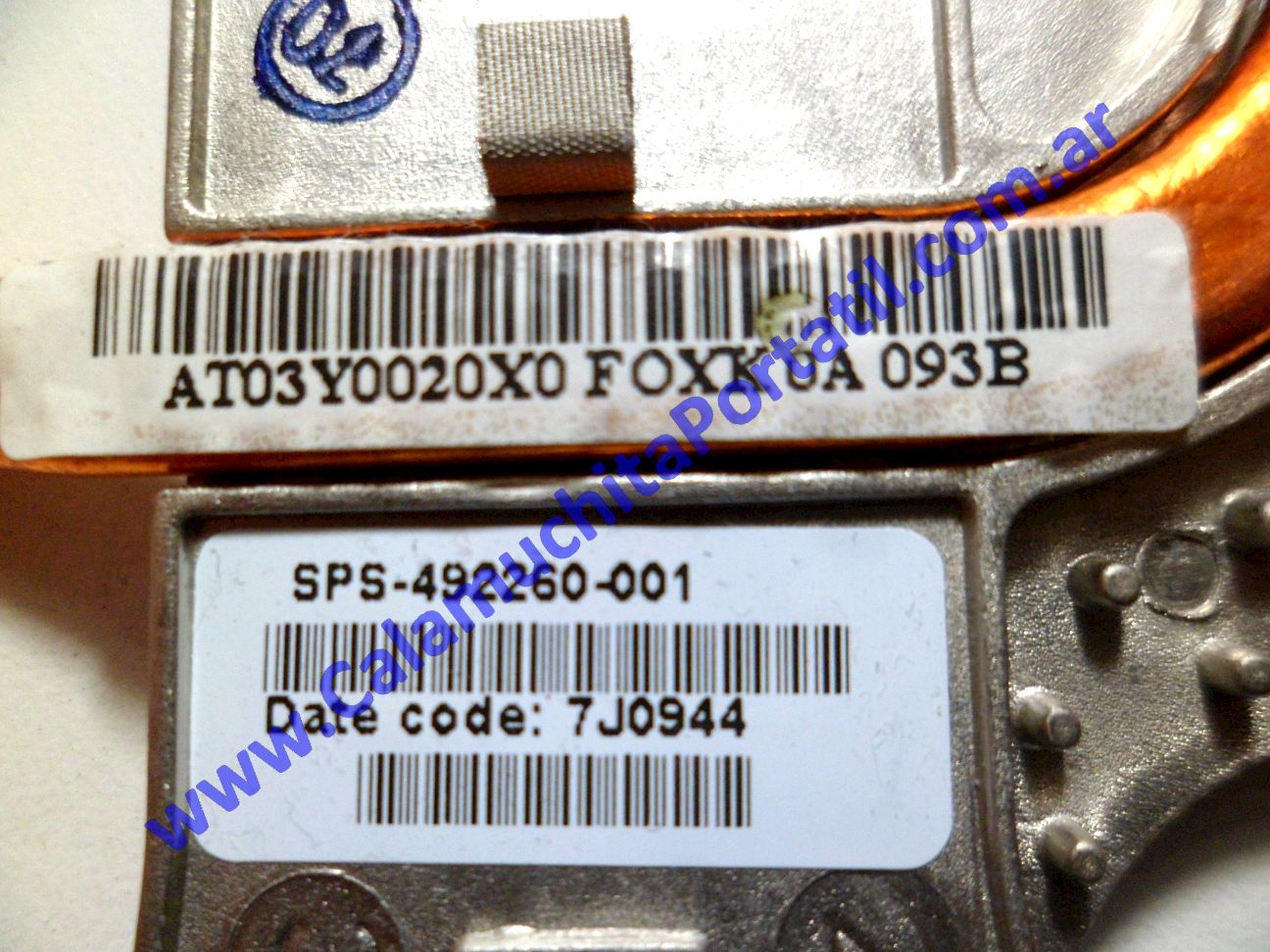 Disipador HP Pavilion dv4-1212la - NL276LA#AC8 ⋆ Calamuchita Portátil Disipador HP Pavilion dv4-1212la - NL276LA#AC8