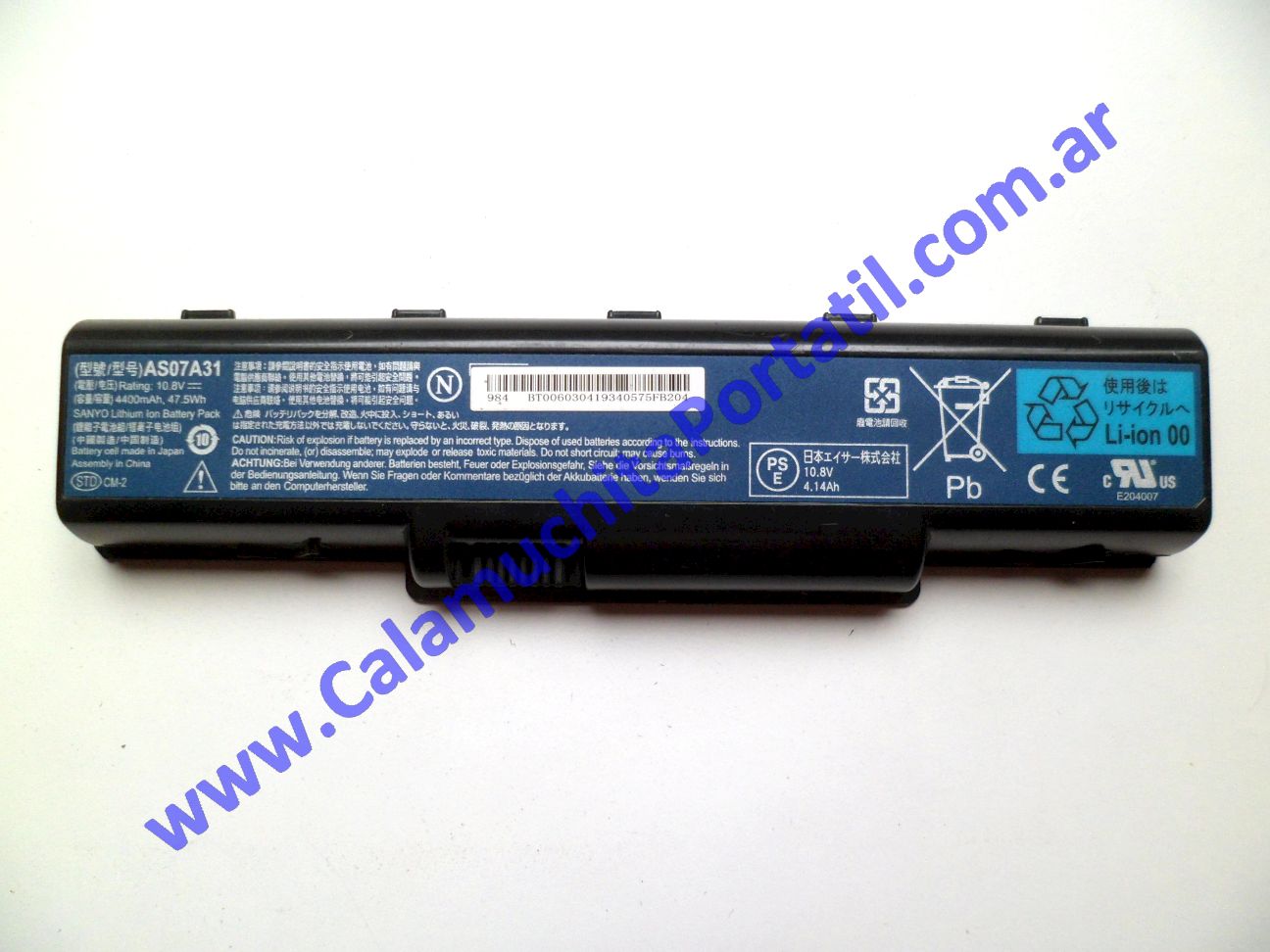 Batería Acer Aspire 4535-5133 - KBLG0 ⋆ Calamuchita Portátil Batería Acer Aspire 4535-5133 - KBLG0