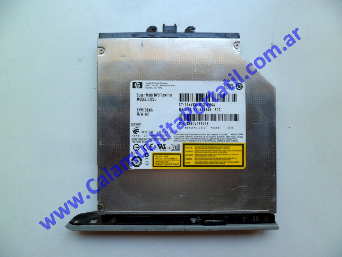 Grabadora DVD HP Pavilion dv4-2013la - VS604LA#AC8 ⋆ Calamuchita Portátil Grabadora DVD HP Pavilion dv4-2013la - VS604LA#AC8
