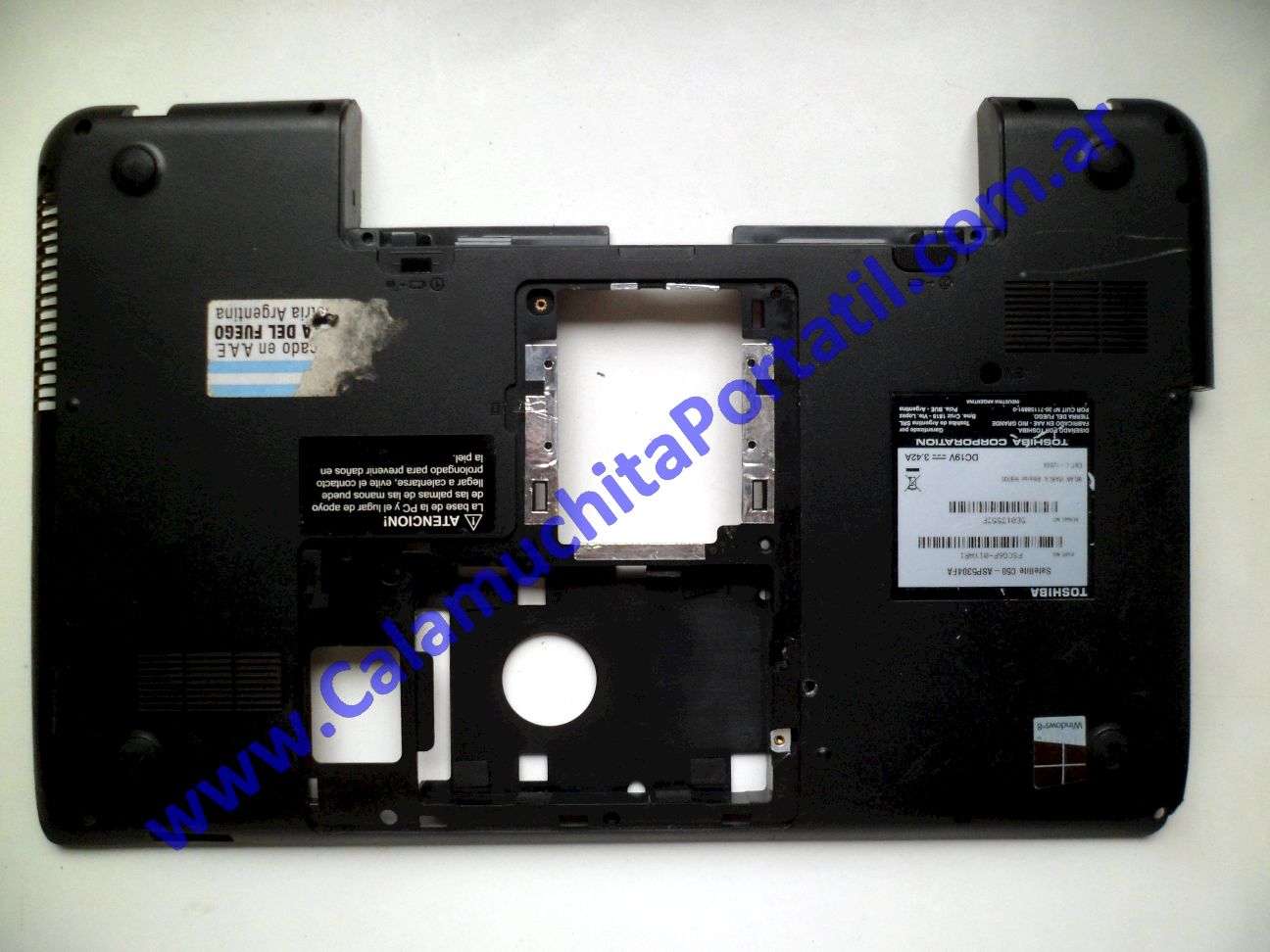 Carcasa Base Toshiba Satellite C50-ASP5304FA - PSCG6P-01YAR1 ⋆ Calamuchita Portátil Carcasa Base Toshiba Satellite C50-ASP5304FA - PSCG6P-01YAR1