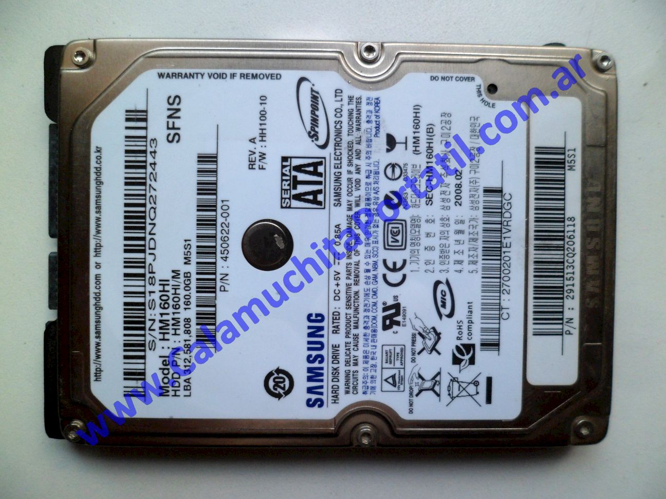 Disco Rígido Dell Inspiron 1440 - PP42L ⋆ Calamuchita Portátil Disco Rígido Dell Inspiron 1440 - PP42L