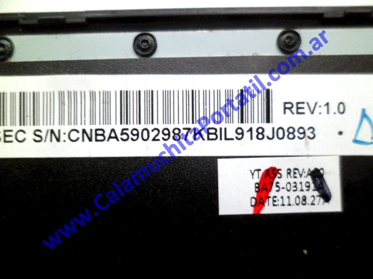 Carcasa Teclado Samsung NC110 - NP-NC110 ⋆ Calamuchita Portátil Carcasa Teclado Samsung NC110 - NP-NC110