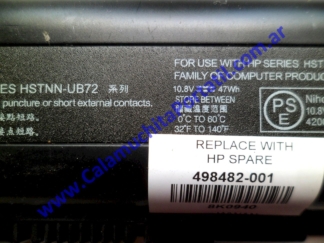 Batería HP G60 244DX - NM342UA#ABA ⋆ Calamuchita Portátil Batería HP G60 244DX - NM342UA#ABA