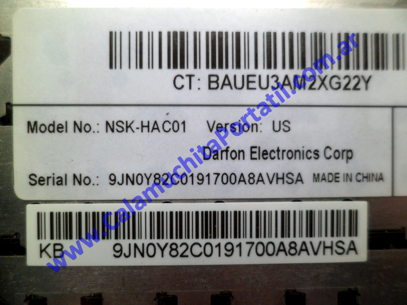 Teclado HP G60 244DX - NM342UA#ABA ⋆ Calamuchita Portátil Teclado HP G60 244DX - NM342UA#ABA