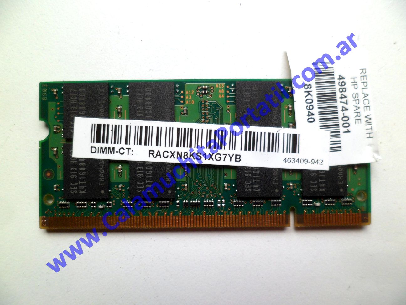 Memoria HP G60 244DX - NM342UA#ABA ⋆ Calamuchita Portátil Memoria HP G60 244DX - NM342UA#ABA