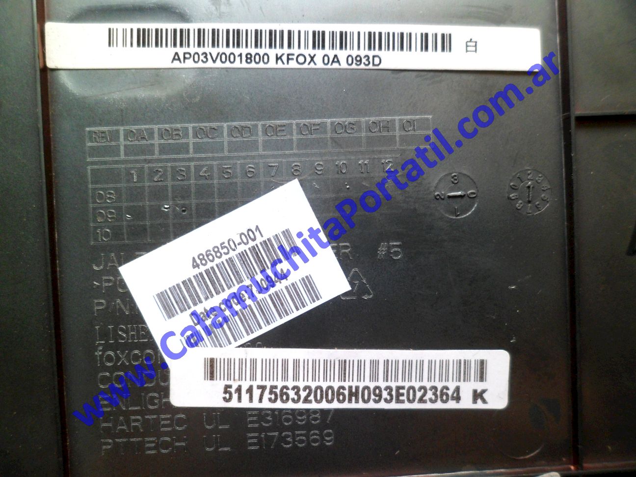 Carcasa Base HP Pavilion dv4-1213la - NL277LA#ABM ⋆ Calamuchita Portátil Carcasa Base HP Pavilion dv4-1213la - NL277LA#ABM