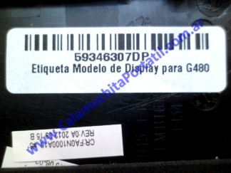 Carcasa Tapa Lenovo G480 - 20149