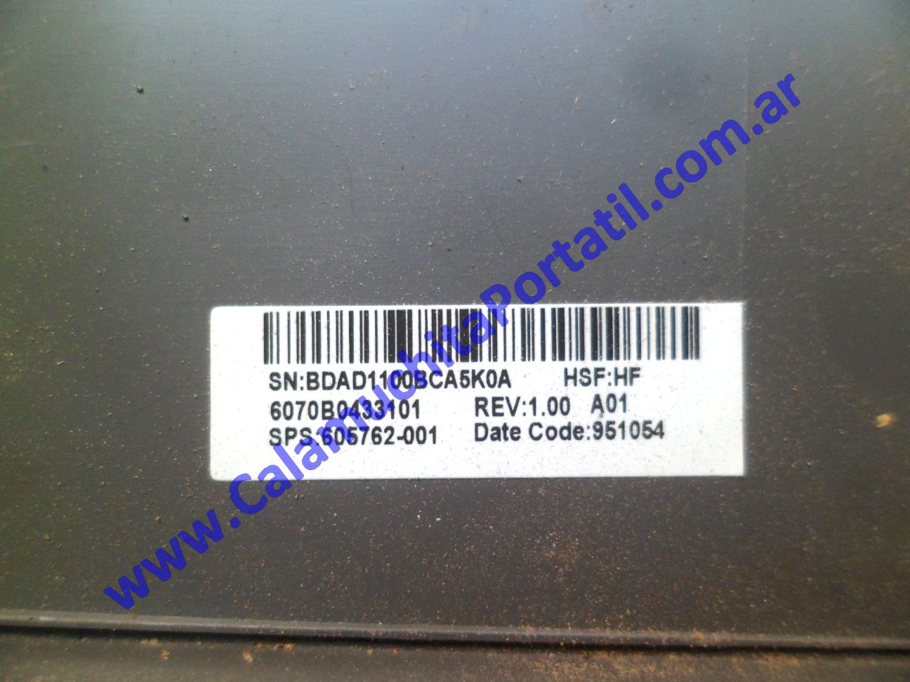 Carcasa Tapa HP HP 425 - XD057LA#AC8 ⋆ Calamuchita Portátil Carcasa Tapa HP HP 425 - XD057LA#AC8