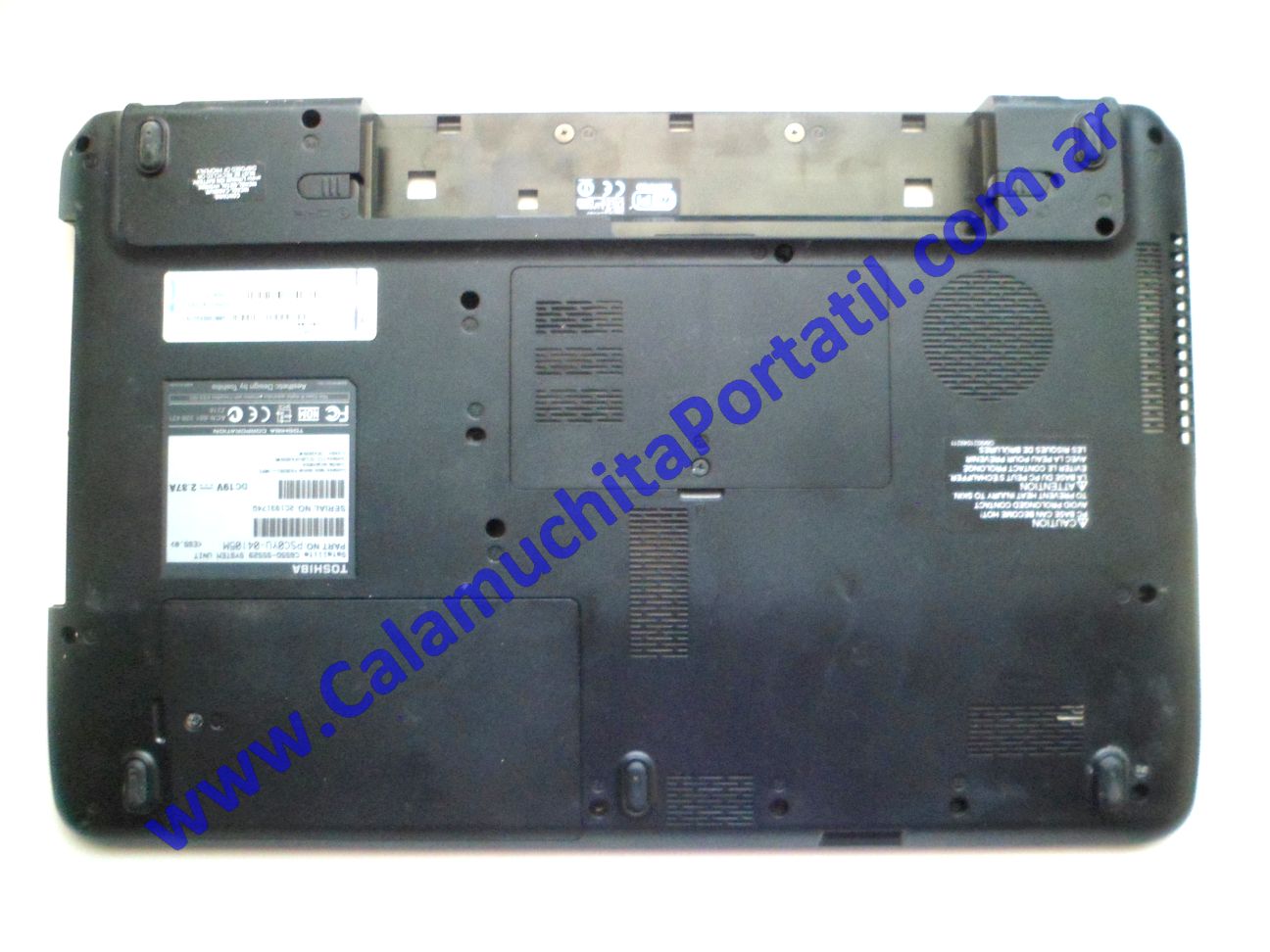 Carcasa Base Toshiba Satellite C655D-S5529 - PSC0YU-0415M ⋆ Calamuchita Portátil Carcasa Base Toshiba Satellite C655D-S5529 - PSC0YU-0415M
