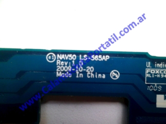 Calamuchita Portátil ⋆ Venta de repuestos de notebooks y netbooks / Compra de equipos ⋆ https://www.calamuchitaportatil.com.ar ⋆ 0524POT3 ⋆ <span style="color: #00ccff;"><em><strong>Modelo/Parte: NAV50 LS-565AP Rev:1.0</strong></em></span>