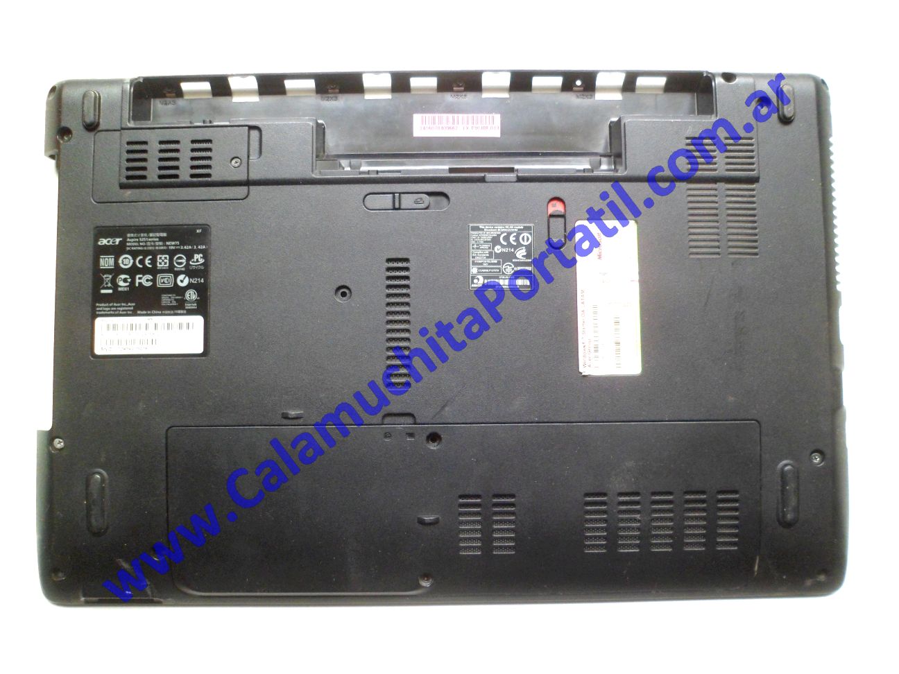 Carcasa Base Acer Aspire 5251-1779 - NEW75 ⋆ Calamuchita Portátil Carcasa Base Acer Aspire 5251-1779 - NEW75