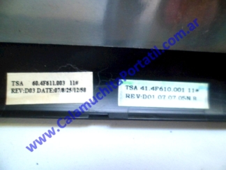 Carcasa Tapa HP Pavilion dv2000 - DV2425la - GM691LA#AC8 ⋆ Calamuchita Portátil Carcasa Tapa HP Pavilion dv2000 - DV2425la - GM691LA#AC8