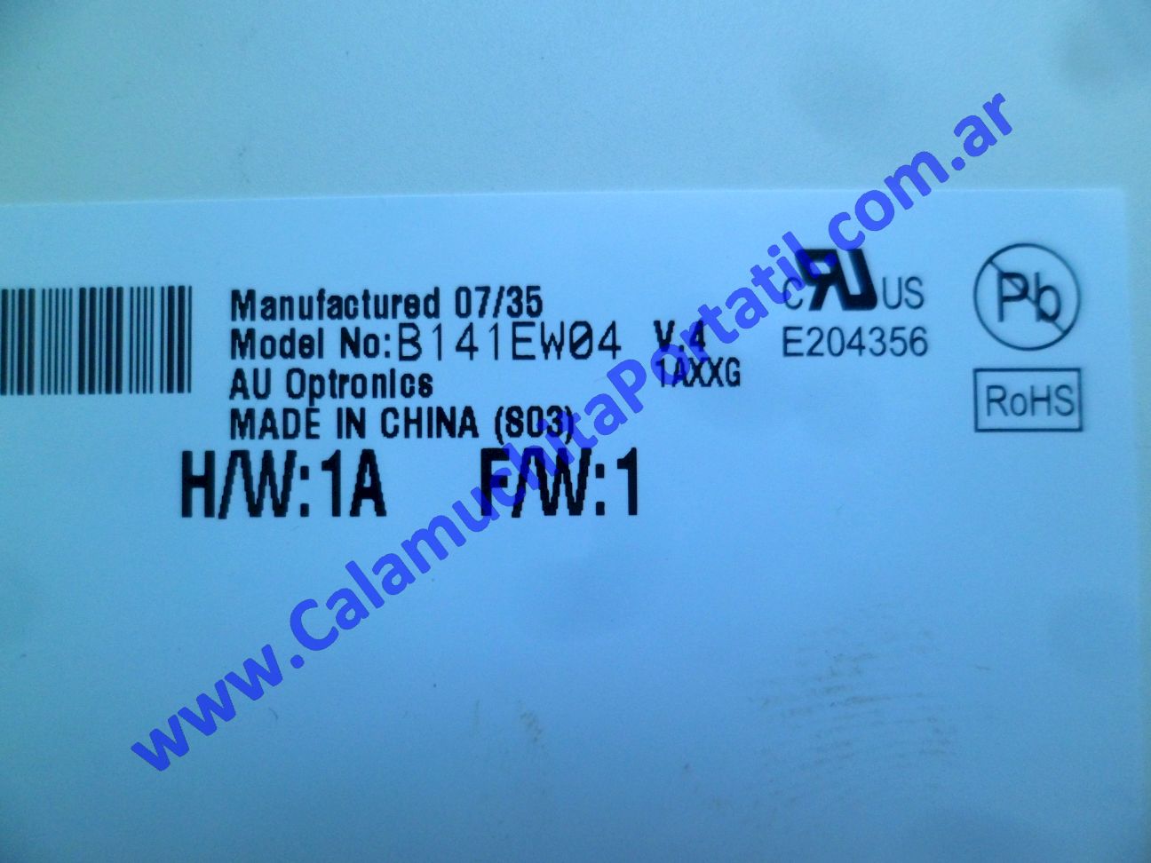Display Sony Vaio VGNCR260F - PCG-5J1P ⋆ Calamuchita Portátil Display Sony Vaio VGNCR260F - PCG-5J1P