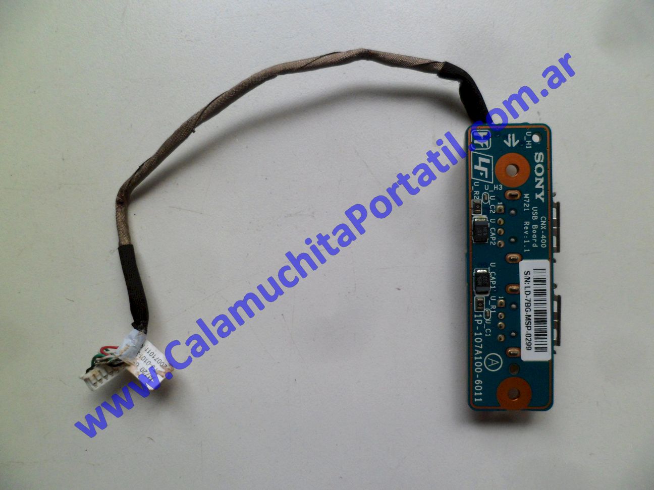 Placa USB Sony Vaio VGN-NR220E - PCG-7113L ⋆ Calamuchita Portátil Placa USB Sony Vaio VGN-NR220E - PCG-7113L