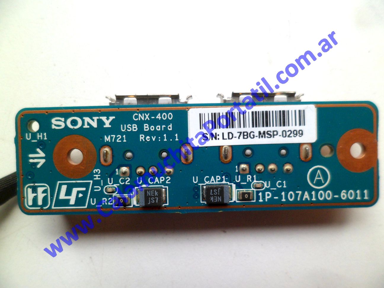 Placa USB Sony Vaio VGN-NR220E - PCG-7113L ⋆ Calamuchita Portátil Placa USB Sony Vaio VGN-NR220E - PCG-7113L