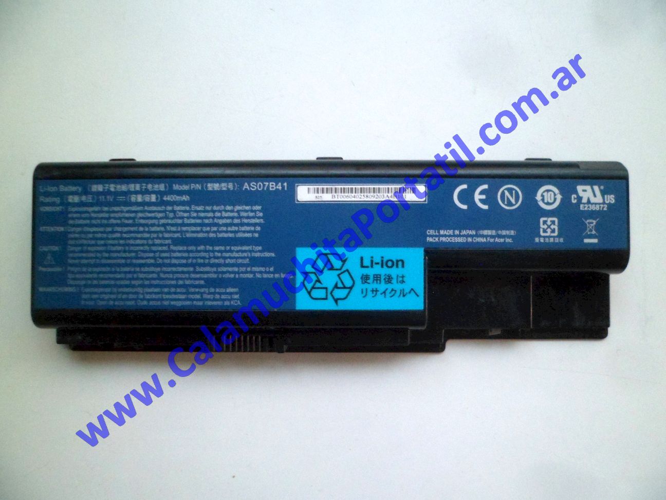 Batería Acer Aspire 5520-5323 - ICW50 ⋆ Calamuchita Portátil Batería Acer Aspire 5520-5323 - ICW50
