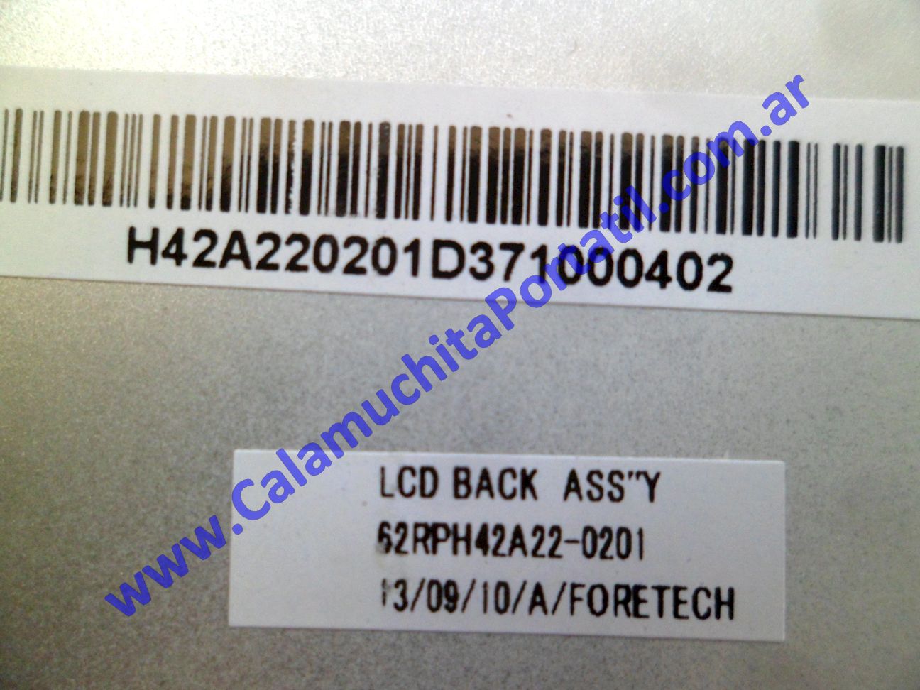 Carcasa Tapa Positivo BGH G-800 - G-860 - C-12104 ⋆ Calamuchita Portátil Carcasa Tapa Positivo BGH G-800 - G-860 - C-12104
