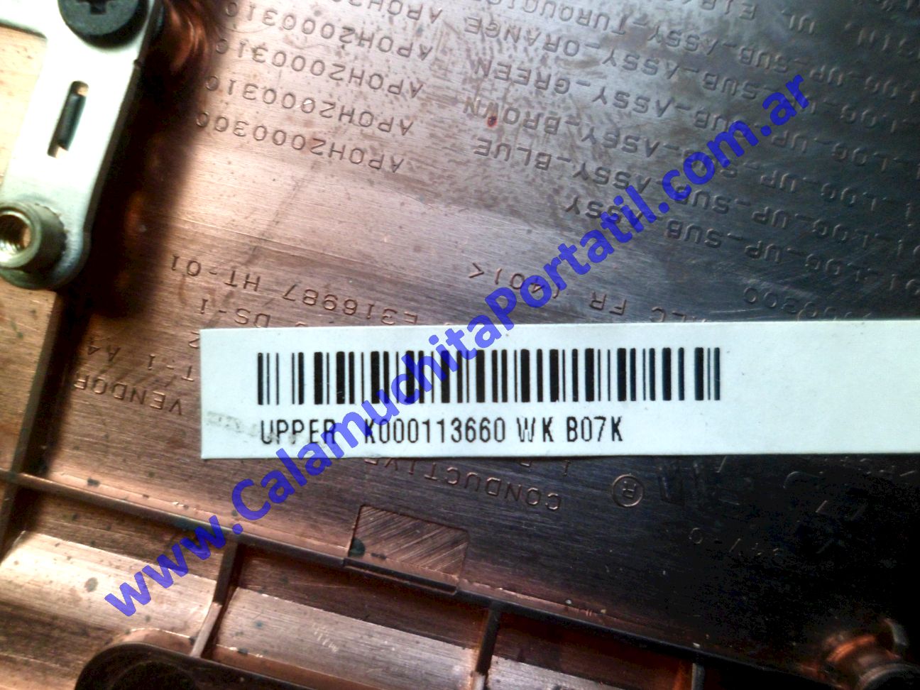 Carcasa Teclado Toshiba NB505-SP0110L - PLL50U-00801S ⋆ Calamuchita Portátil Carcasa Teclado Toshiba NB505-SP0110L - PLL50U-00801S