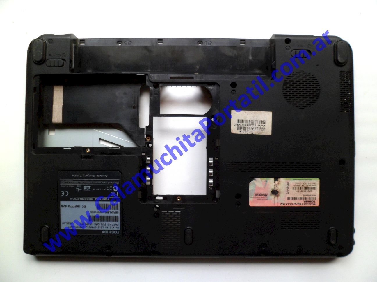 Carcasa Base Toshiba Satellite L515-SP4031L - PSLQ0U-03MLM2 ⋆ Calamuchita Portátil Carcasa Base Toshiba Satellite L515-SP4031L - PSLQ0U-03MLM2