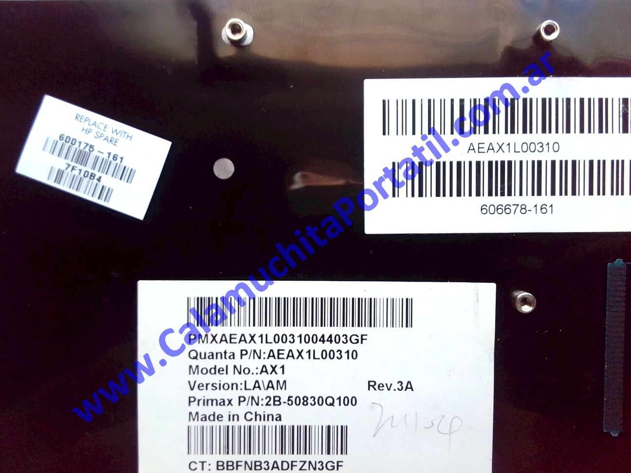 Teclado HP G42-283LA - XR136LA#ABM ⋆ Calamuchita Portátil Teclado HP G42-283LA - XR136LA#ABM