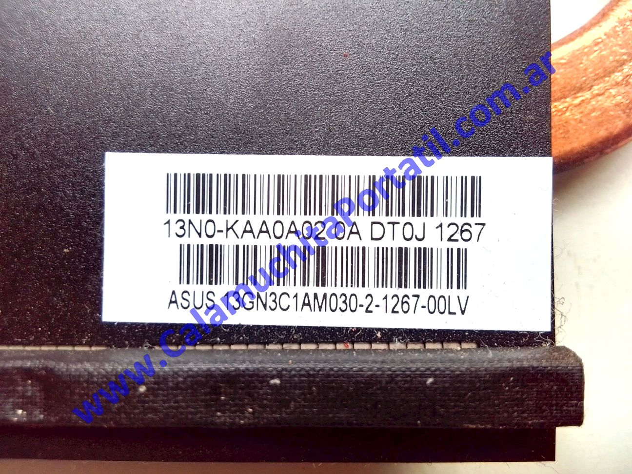 Cooler C/Disipador Asus K53E-SX1275R ⋆ Calamuchita Portátil Cooler C/Disipador Asus K53E-SX1275R