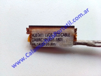 Calamuchita Portátil ⋆ Venta de repuestos de notebooks y netbooks / Compra de equipos ⋆ https://www.calamuchitaportatil.com.ar ⋆ 0894FVI3 ⋆ <span style="color: #00ccff;"><em><strong>Modelo/Parte: NCBT411 LVDS CCD CABLE / CABRC1PLA01-1801</strong></em></span>