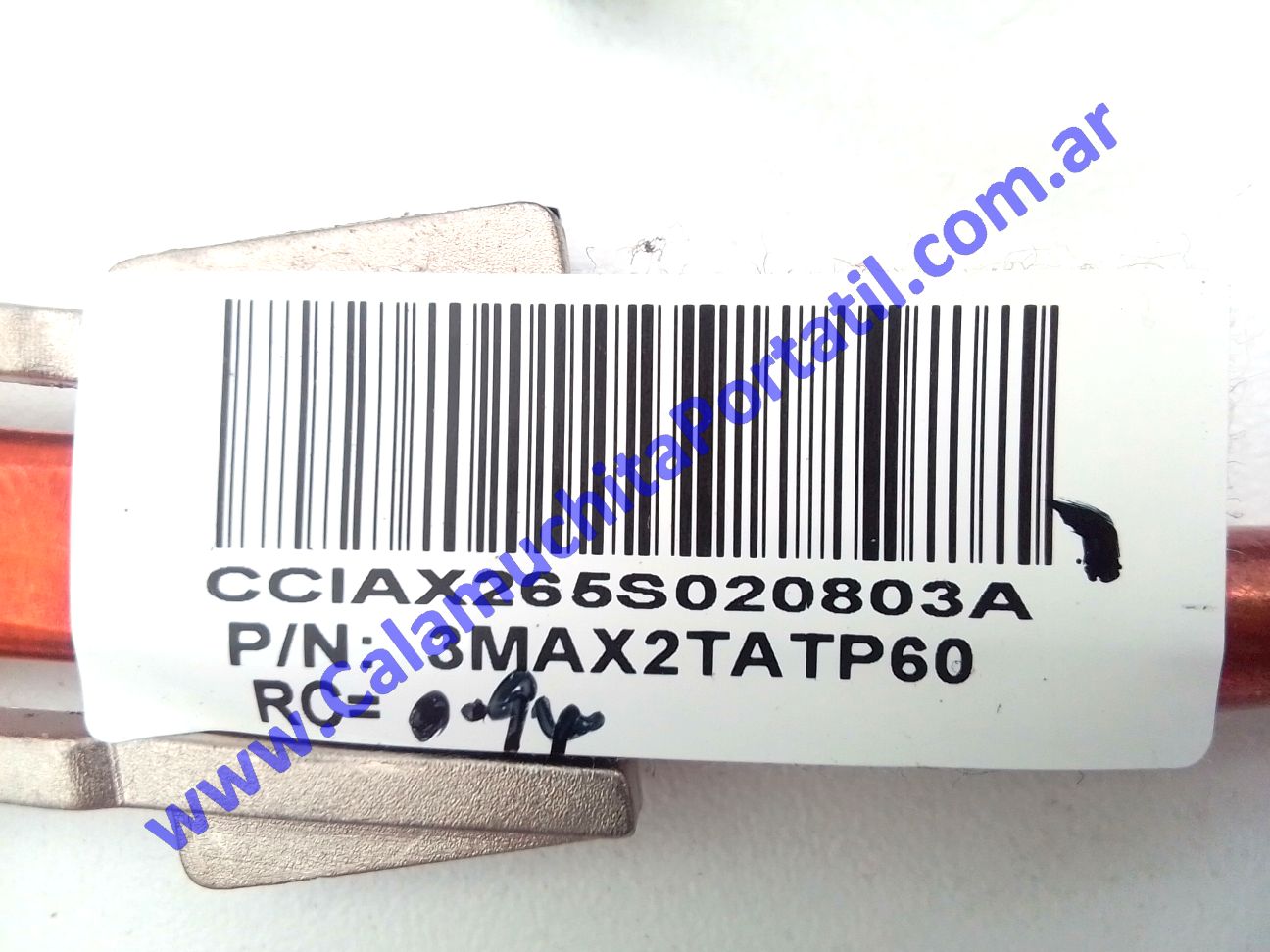 Cooler C/Disipador Compaq Presario CQ42-122LA - WX482LA#AC8 ⋆ Calamuchita Portátil Cooler C/Disipador Compaq Presario CQ42-122LA - WX482LA#AC8